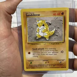 SANDSHREW 62/102 - VINTAGE WOTC POKEMON CARD - Unlimited Edition - NM/MT TCG VTG - Image 1