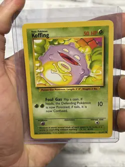 KOFFING Base Set 51/102 Common Pokemon Card Unlimited Edition NM/MT Never Played - Image 1
