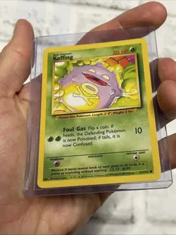 KOFFING Base Set 51/102 Common Pokemon Card Unlimited Edition NM/MT Never Played - Image 2