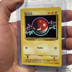 Pokemon TCG Voltorb Base Set 67/102 Regular Unlimited Common Card NM/MT Vintage - Image 2
