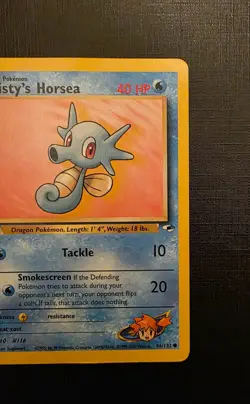 Pokemon Misty’s Horsea 86/132 - Gym Heroes - LP - Vintage WOTC Card - Image 5
