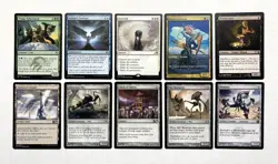 141 MTG MAGIC THE GATHERING 10 CARD MIXED LOT RARE GOLD UNCOMMON SILVER ♨ - Image 1