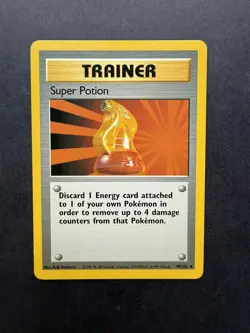 Pokemon Cards: Super Potion 90/102: Base Set Uncommon Trainer: LP - Image 1