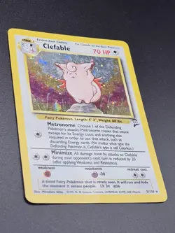 Clefable 5/130 Pokemon Holo Rare Card Base Set 2 - Image 4
