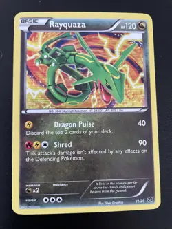 Rayquaza 11/20 HOLO RARE Pokemon BW Dragon Vault TCG Card NM 2012 - Image 1