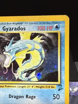 Pokemon Card Gyarados 7/130 Holo Base Set 2 Rare WOTC Played - Image 2
