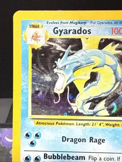 Pokemon Card Gyarados 7/130 Holo Base Set 2 Rare WOTC Played - Image 3