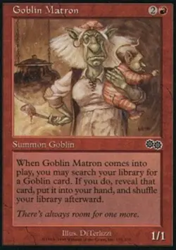 MTG magic cards 1x Goblin Matron Urza's Saga Light Play, English - Image 1