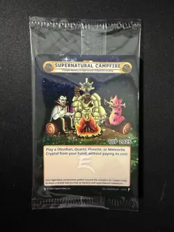 Cryptid Camp Supernatural Campfire VIP 2025 Sealed Promo Card - Image 1