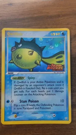 Pokemon Card - Qwilfish Team Rocket Returns 27/109 Rare Reverse Holo Stamped - Image 1