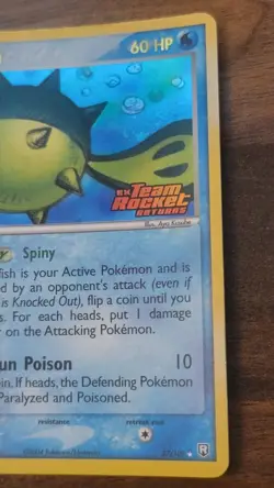Pokemon Card - Qwilfish Team Rocket Returns 27/109 Rare Reverse Holo Stamped - Image 2