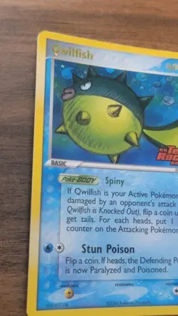 Pokemon Card - Qwilfish Team Rocket Returns 27/109 Rare Reverse Holo Stamped - Image 3