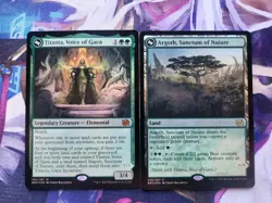MTG BRO - Titania, Voice Of Gaea FOIL + Argoth, Sanctum Of Nature FOIL NM - Image 1
