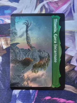 MTG BRO - Titania, Voice Of Gaea FOIL + Argoth, Sanctum Of Nature FOIL NM - Image 3