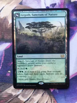 MTG BRO - Titania, Voice Of Gaea FOIL + Argoth, Sanctum Of Nature FOIL NM - Image 4