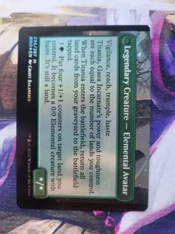 MTG BRO - Titania, Voice Of Gaea FOIL + Argoth, Sanctum Of Nature FOIL NM - Image 5