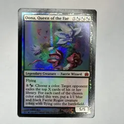 Oona, Queen of the Fae 8 NM Foil P From the Vault: Legends MTG - Image 1
