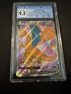 Pokemon TCG Champions Path ETB Promo Charizard V SWSH050 CGC 9.5 - Image 1