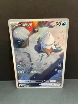 2025 Pokemon Mega Evolution Snover Illustration Rare #140/132 - Image 1