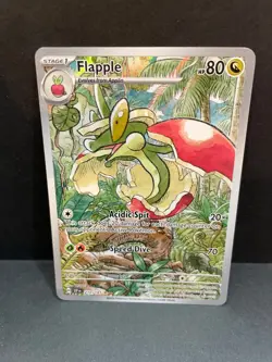 Flapple Pokemon Scarlet & Violet Surging Sparks 210/191 Illustration Rare - Image 1