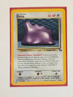 Ditto 3/62 Fossil Holo front/back image pokemon tcg - Image 1