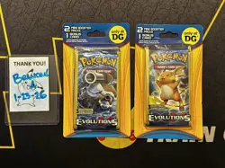 Pokemon XY EVOLUTIONS DG Mini Booster Blister (4 XY Evolutions Pack Total) - Image 1