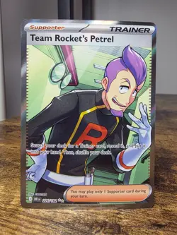 Team Rocket's Petrel 226/182 Sv10: Destined Rivals Holo Full Art Rare Pokemon NM - Image 1