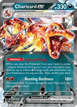 Pokemon TCG Holofoil - Charizard ex - 054/091 - 054/091 / NM / English - Image 1