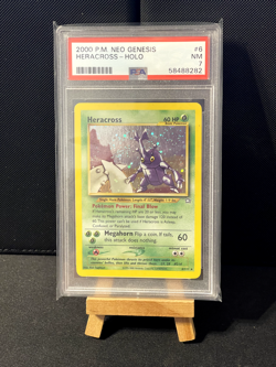 Pokemon Neo Genesis 2000 Heracross 6/111 PSA 7 - Image 1