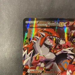 Pokemon TCG Team Magma's Groudon EX 15/34 Double Crisis Holo Rare Mod Played - Image 3