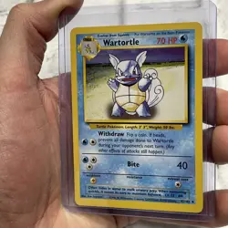 Pokemon TCG Pokemon Base Set Wartortle Uncommon Non-Holo 42/102 NM Near Mint Vtg - Image 2