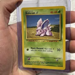 1999 Pokemon Base Set Unlimited Nidoran 55/102 Vintage Vtg Pokemon NM/MT Common - Image 2