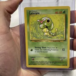 Pokemon Base Set WOTC Common - Caterpie 45/102 - Near Mint NM Vintage Pokemon - Image 1