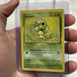 Pokemon Base Set WOTC Common - Caterpie 45/102 - Near Mint NM Vintage Pokemon - Image 2