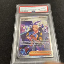 2024 Pokemon Surging Sparks #244 Drayton Special Illustration Rare PSA 10 - Image 1