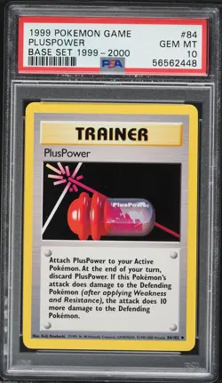 1999-2000 Pokemon Base Set Pluspower #84 PSA 10 GEM MINT - Image 1