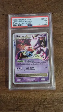 Mewtwo DP28 Black Star Promo Holo Pokemon 2008 Diamond & Pearl PSA 7 - Image 1