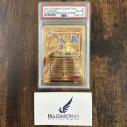 2021 Pokemon Ultra Premium Collection Celebrations Metal Charizard Holo PSA 10 - Image 2