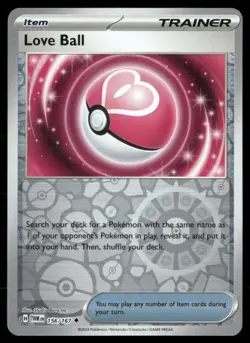 Love Ball 156/167 Twilight Masquerade Trainer Holo Pokemon TCG - Image 1