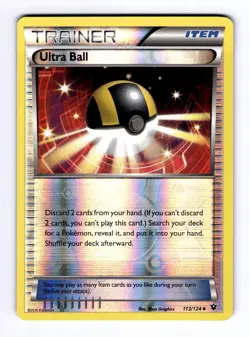 Ultra Ball XY - Fates Collide #113 (2016) Uncommon Reverse Holo NM Pokemon - Image 1