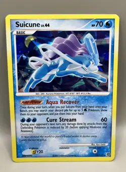 Pokemon TCG Suicune 19/132 Secret Wonders Holo Rare 2007 - Image 1