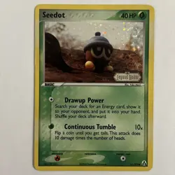Seedot 61/92 Stamped Ex Legend Maker Reverse Holo Pokemon TCG LP Single - Image 1