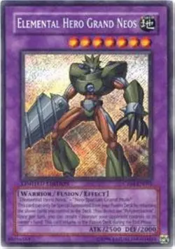 Yugioh - Elemental Hero Grand Neos - CT04-EN001 - Secret Limited - PLAYED - READ - Image 1