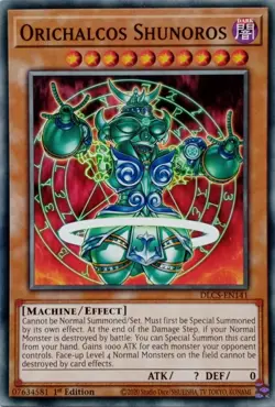 DLCS-EN141 ORICHALCOS SHUNOROS COMMON 1ST EDITION YuGiOh CARD - Image 1