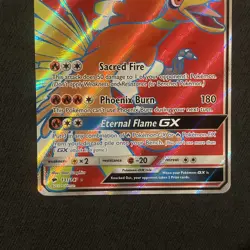Ho-Oh GX 131/147 Burning Shadows Full Art Ultra Rare Holo Pokemon TCG Card NM - Image 3