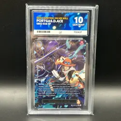 Portgas D Ace EB02-028 SP Gold OP13 Alternate Art One Piece Card English ACE 10 - Image 1