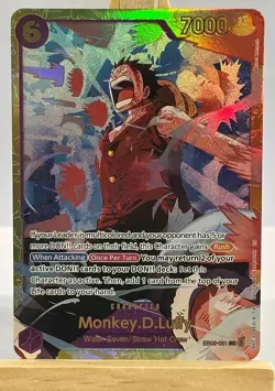 One Piece Card Game: Monkey D Luffy Custom Card Proxy Rare EB02-061 SEC Water 7 - Image 1
