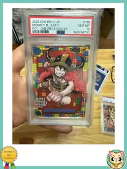 PSA 10 Luffy P-110 Premium Card Collection ONE PIECE DAY 25 Japanese 2025 - Image 3