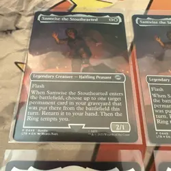 MTG X4 Samwise The Stouthearted Full Art Promo Foil #0449 LOTR! Playset! - Image 2