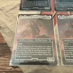 MTG X4 Samwise The Stouthearted Full Art Promo Foil #0449 LOTR! Playset! - Image 4